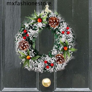 Mxfashione พวงมาลัยเชอร์รี่ DIY สําหรับแขวนตกแต่งประตู หน้าต่าง ต้นคริสต์มาส