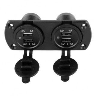 ที่ชาร์จเรือ Camper Caravan Dual USB Fittings Flush Mount Outlet Power