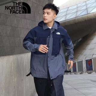 Thenorthface เสื้อแจ็กเก็ต มีฮู้ด กันลม ของแท้ 100% สไตล์คลาสสิก แฟชั่นสําหรับผู้ชาย