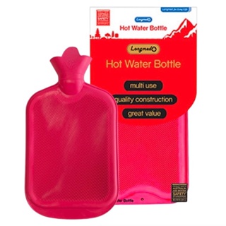 กระเป๋าน้ำร้อน (คุณภาพดี) 2ขนาด ส่งไว ✅ 2.5L/0.7L HOT WATER BOTTLE LONGMED ถุงน้ำร้อน ประจำเดือน ถุงประคบร้อน