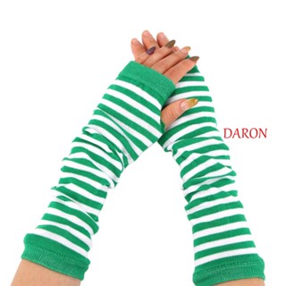 Daron ถุงมือยาว ถุงมืออุ่นแขน ใส่สบาย น้ําค้าง ผู้หญิง แขน อบอุ่น ฤดูหนาว ถุงมือ