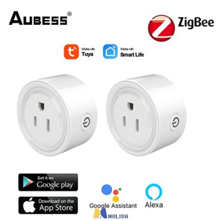 Tuya Wifi Smart Plug ปลั๊กไฟอัจฉริยะสำหรับการควบคุมด้วยเสียงผ่านแอปพลิเคชัน Smartlife และ Google Home MOLISA MOLISA