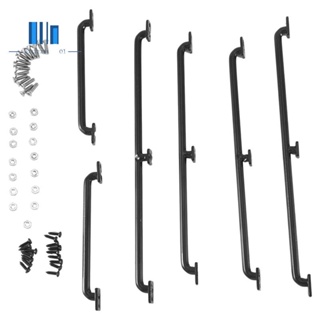 อะไหล่ราวจับโลหะ 75 มม. 133 มม. 150 มม. แบบเปลี่ยน สําหรับอัพเกรดรถไต่หินบังคับ 1/10 TRAXXAS TRX4 Axial SCX10 90046 6 ชิ้น