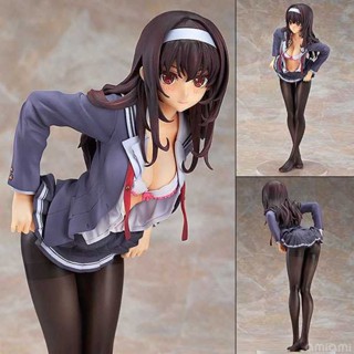 Saekano: How to Raise a Boring Girlfriend Kasumigaoka Utaha (โมเดลฟิกเกอร์โมเดลตุ๊กตา ถุงน่อง สีดํา Ver.) 1/7 23 ซม. สําหรับตกแต่ง