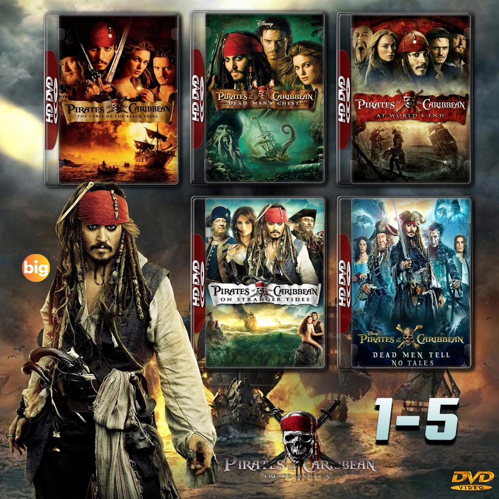 แผ่น 4K หนังใหม่ Pirates of the Caribbean ครบ 5 ภาค 4K Master เสียงไทย (เสียง ไทย/อังกฤษ ซับ ไทย/อังกฤษ) หนัง 4K UHD