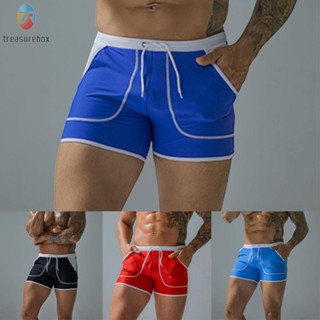 【TRSBX】Boxershorts Elastic Long Men\s M~2XL Quick Drying Surfing Swimsuits