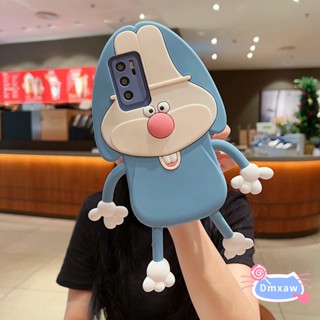 เคสซิลิโคนนิ่ม ลายการ์ตูนกระต่าย 3D สําหรับ Vivo Y02 Y77 Y77E Y22 Y22S Y16 4G Y35 2022 4G Y17 Y15 Y12 Y11 S1 Pro Y9S Y7S