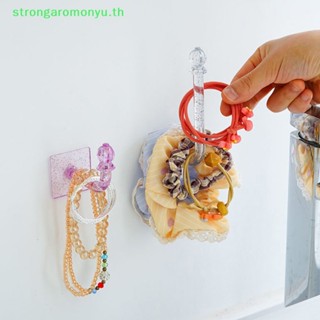 Strongaromonyu ตะขอคริสตัล อเนกประสงค์ สําหรับแขวนเครื่องประดับ สร้อยคอ เชือกรัดผม