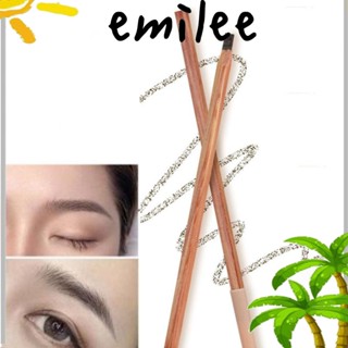 Emilee ดินสอเขียนคิ้ว แบบไม้ สีดํา สวมใส่ง่าย ติดทนนาน สําหรับผู้หญิง