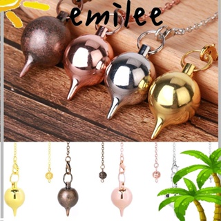 Emilee จี้ลูกตุ้มโลหะ ทรงกลม สีโรสโกลด์ สําหรับของขวัญ