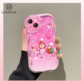 Redmi A1 Redmi A2 Redmi 9A Redmi 9C Redmi 9T Redmi 10 Redmi 10C Note 9S Note 11S 4G Note 9 Pro 4G Redmi 11 Prime 5G เคสโทรศัพท์ซิลิโคนลายหมีสตรอเบอร์รี่ 3 มิติ