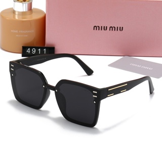 Miumiu แว่นตากันแดด เลนส์โพลาไรซ์ สําหรับผู้ชาย และผู้หญิง เหมาะกับการขับขี่