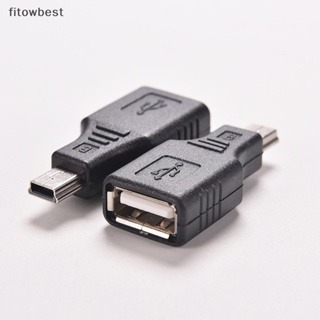 Fbth อะแดปเตอร์สายเคเบิลเครือข่าย USB 2.0 A ตัวเมีย เป็น Mini USB B 5 Pin ตัวผู้ QDD