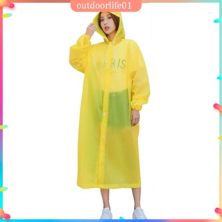 ✤ODL✤ Women Men Long Raincoat Waterproof Rainwear for Outdoor Hiking Fishing Climbing