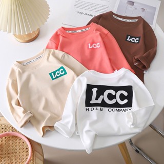 [ML] พร้อมส่ง เสื้อยืดแขนยาว ผ้าฝ้ายแท้ ขนาดเล็ก 80-150 ซม. สําหรับเด็กผู้ชาย และเด็กผู้หญิง