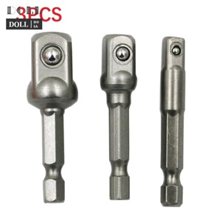 ⭐24H SHIPING ⭐Durable Socket Bit Sandblasting Silver 1/4 3/8 1/2 Chrome Vanadium Steel