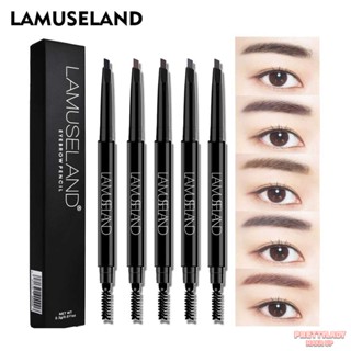 LAMUSELAND Eyebrow Roud Head &amp; Triangle Head Long Lasting Waterproof Eyebrow Pencil [prettylady]