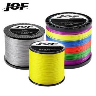 Jof สายเอ็นตกปลา PE 100% แบบถัก 4 เส้น 300 500 ม. 1000 ม. 10-82LB แข็งแรงมาก สไตล์ญี่ปุ่น