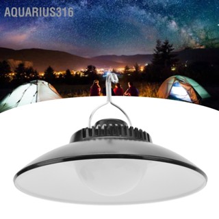  Aquarius316 ไฟ LED เต็นท์ตั้งแคมป์แบบพกพาแสงสีขาว 2 ระดับ USB ชาร์จกันน้ำแขวนโคมไฟตั้งแคมป์พร้อมตะขอสำหรับกลางแจ้ง