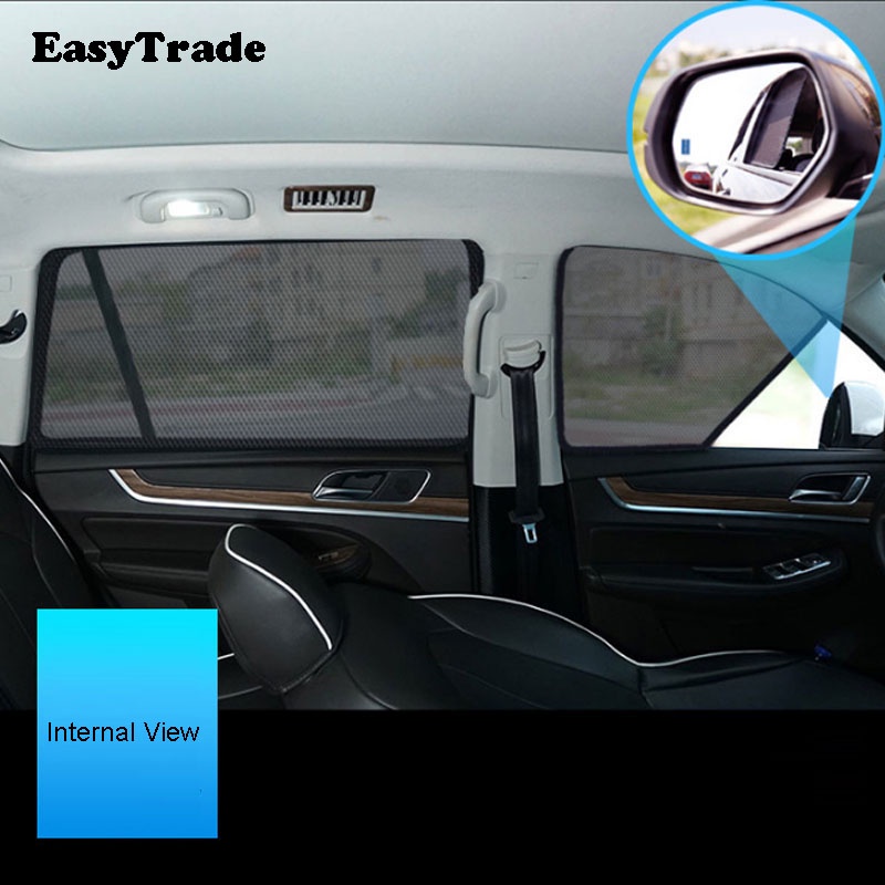 ม่านบังแดดแม่เหล็ก ด้านหน้า และด้านหลัง สําหรับ Toyota Yaris Hatchback 2005-2011 - รูปที่ 5