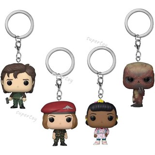 Funko Pop! พวงกุญแจ: Stranger Things (Robin / Steve / Erica / Vecna)