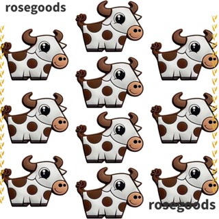 Rosegoods1 ลูกปัดซิลิโคน รูปสัตว์ วัว DIY อุปกรณ์เสริม สําหรับทําเครื่องประดับ