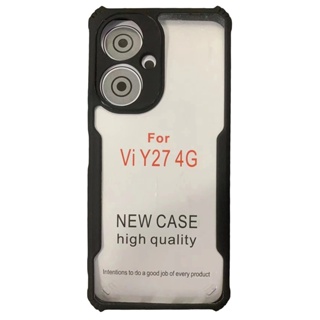vivo Y27 Y 27 5G vivoY27 Case Hard Acrylic Silicone Shockproof Slim Clear Cover Thin Back Phone Casing