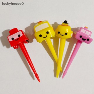 Luckyhouse0^^ ส้อมจิ้มผลไม้ ไม้จิ้มฟัน ลายการ์ตูนสัตว์น่ารัก ขนาดเล็ก สําหรับตกแต่งกล่องอาหารกลางวันเด็ก