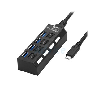 4 Port USB HUB v3.0 MAGIC TECH MT09 Type-C (Black)