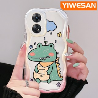 เคสโทรศัพท์มือถือ ซิลิโคนนุ่ม ใส กันกระแทก ลายการ์ตูนจระเข้จิ๋ว สําหรับ OPPO Reno 8T 5G Reno8 T A1 Pro Reno 8 5G Reno 8 Pro 5G