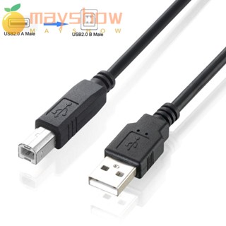 Mayshow สายเคเบิล USB 2.0 1.5 ม. 5 ม. ซิงค์ข้อมูล HDD Type A Male To B Male สําหรับ Dell