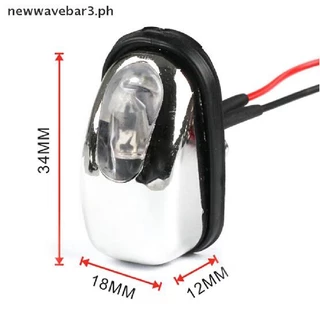 หัวฉีดสเปรย์ปัดน้ําฝน ติดกระจกหน้ารถยนต์ LED 2 ชิ้น