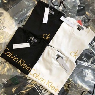 พร้อมส่ง เสื้อยืดแขนสั้นลําลอง ผ้าฝ้ายแท้ พิมพ์ลายโลโก้ตัวอักษร C ขนาดใหญ่ คุณภาพสูง แฟชั่นฤดูร้อน สําหรับผู้ชาย และผู้หญิง