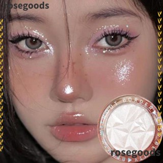 Rosegoods1 พาเลตต์ไฮไลท์ เนื้อฝุ่น ชิมเมอร์ กลิตเตอร์ สําหรับแต่งหน้า