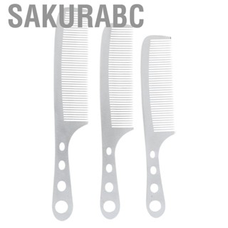 Sakurabc 3x Professional Men Hairdressing Comb Portable Barber Shop Hair Styling To.