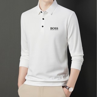 ใหม่ เสื้อโปโล BOSS สวมใส่สบาย แฟชั่นคู่รัก