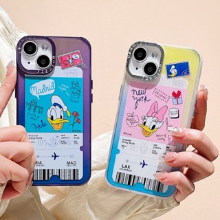 เคสโทรศัพท์มือถือ ลายการ์ตูนโดนัลด์ดั๊ก สําหรับ Iphone 11 12 13 14 Pro Max 7Plus 8Plus XR XS