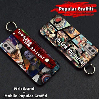 cartoon Graffiti Phone Case For Nokia C22 Fashion Design Anti-knock Durable Phone Holder Waterproof Kickstand Anti-dust