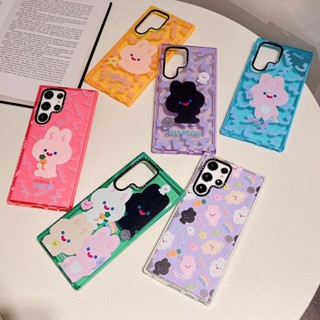 เคสซิลิโคนนิ่ม ลายการ์ตูน RABBIT กันกระแทก สําหรับ Samsung Galaxy S20 S21 S22 Plus S23 Ultra S22+ S23U