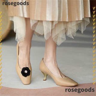 Rosegoods1 คลิปไข่มุก ถอดได้ สําหรับตกแต่งรองเท้าส้นสูง งานแต่งงาน 2 ชิ้น