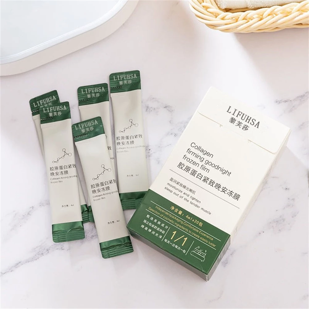 ซื้อ 1 แถม 1 Firming Sleeping Mask มาส์กคอลลาเจน สกินแคร์ ปรับสีผิวให้กระจ่างใส ให้ความชุ่มชื้น มาส์กแบบไม่ต้องล้างออก 【goob】 thumbnail 8