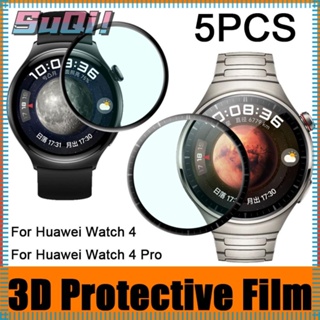 Suqi ฟิล์มป้องกันรอยขีดข่วน อุปกรณ์เสริม สําหรับ Huawei Watch 4 5 ชิ้น