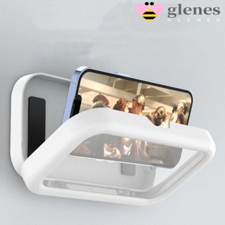 Glenes ที่วางโทรศัพท์ในห้องน้ํา กันน้ํา มีกาวในตัว เคสโทรศัพท์ติดผนัง ติดผนัง หมุนได้ ปรับได้ ฝักบัวอาบน้ํา