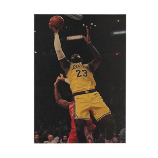 LeBron James Lakers Decor Wall Chart Kraft Paper Retro Poster Best Service Clearance sale