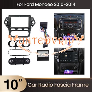 กรอบมัลติมีเดียรถยนต์ สีดํา สําหรับ Ford Mondeo IV 2007-2010