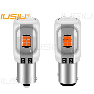 Iusiu ใหม่ ไฟตัดหมอก ไฟเบรกท้าย LED 1157 1156 สําหรับรถยนต์ รถจักรยานยนต์ 16SMD 2835 BA15S BAY15D P21W P21/5W DRL