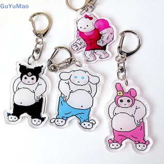 SANRIO [cxGUYU] พวงกุญแจ จี้การ์ตูน Melody Hello Kitty Kulomi สําหรับห้อยกระเป๋าเป้สะพายหลัง หูฟัง กระเป๋า PRTA