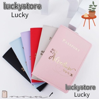 Lucky กระเป๋าใส่หนังสือเดินทาง หนัง PU มีสไตล์ สําหรับเดินทาง