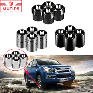 Isuzu 4 ชิ้น ต่อชุด ฝาครอบวาล์วล้อรถยนต์ อลูมิเนียมอัลลอยด์ ยางล้ สําหรับรถยนต์ รถบรรทุก จักรยานยนต์ Suvs Panther Elf Traga Dmax Mux Trooper MU7 TFR Crosswind Panther Sportivo