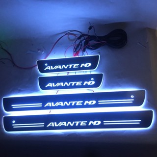 แผ่นกันรอยประตู led สําหรับ Hyundai AVANTE MD